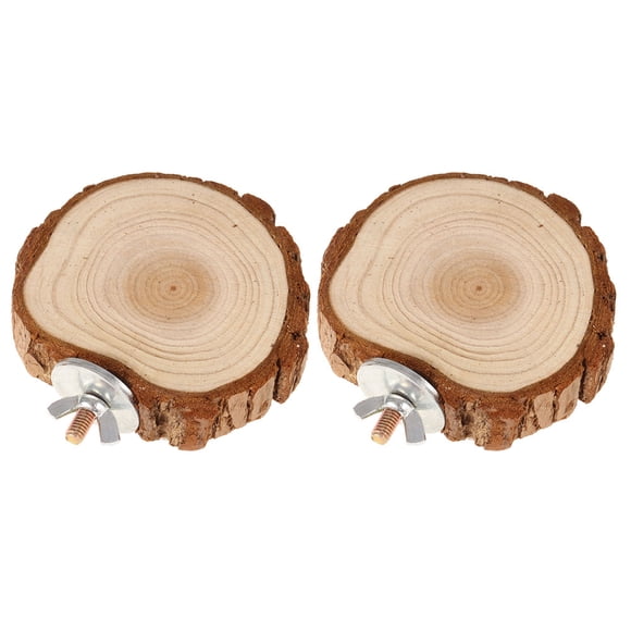 Shisuyan 2Pcs Interesting Parrot Toys Household Bird Cage Platforms Guinea Pig Stand Platforms