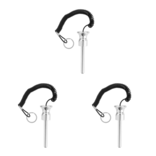 Dalazy Magnetic Weight Stack Pin with Pull Rope Replacement Parts Silver 10x80mm 3Set
