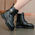 thumbnail image 4 of Bottes pour Filles Nœud Papillon Long Baril Cuir Princesse Mode Automne, 4 of 9
