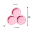 thumbnail image 3 of TIMIFIS Baking Mold DIY Baking Tool Circular 4 Inch Cake 3 Piece Cylindrical Hamburg Making Tool Kitchen Appliances, 3 of 8