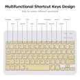 thumbnail image 4 of Amdohai Clavier et Souris Bluetooth Portables de 10 Pouces, Combo 78 Touches, Mini Clavier Rechargeable, Souris Réglable 3 Vitesses DPI, Grand Compatibilité, Rose, 4 of 9