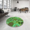 thumbnail image 4 of Ahgly Tapis Rectangulaire Lavable en Machine, Algues Vertes, 6 Pieds x 9 Pieds, 4 of 7