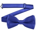 thumbnail image 1 of Xfvqtps Boys Bow Tie Solid Color Bowties Adjustable Neckties for Uniform School Party Blue, 1 of 7