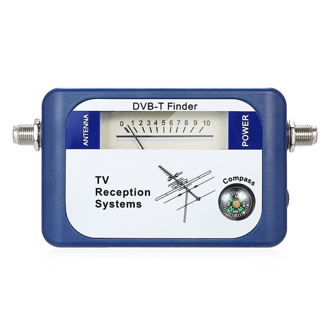 Yeacher Détecteur de Signaux Satellite Numérique DVB-T Compteur Antenne TV Terrestre Aérienne avec Boussole Systèmes de Réception TV
