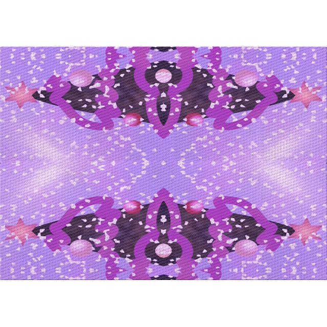 Ahgly Tapis Rectangulaire Lavable en Machine Intérieur Transitionnel Orchidée Foncée Violet, 3 Pieds x 5 Pieds