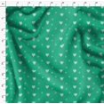 thumbnail image 4 of Soimoi Green Modal Satin Fabric Heart & Dots Decor Fabric Printed Yard 42 Inch Wide, 4 of 5
