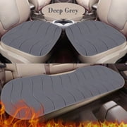 ZZkhGO Plush Warm Car Seat Covers Set, Anti-Slip Seat Cover for Automotive, Easy Install Washable Cushion for SUV Truck Van Protection