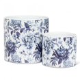 thumbnail image 3 of Blue Floral Chintz Print Planter, 3 of 3