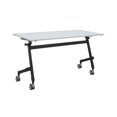 thumbnail image 1 of Flip-Top Table 63" W x 31 1/2" D - Black frame - Soft Gray top, 1 of 1