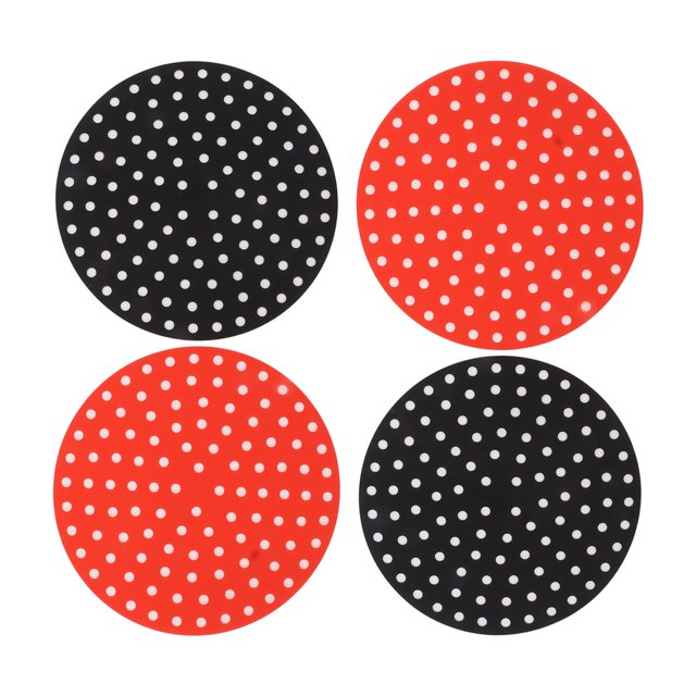 4Pcs Reusable Silicone Air Fryer Mats, Oilproof Steamer Liners Replacement Air Fryer Accessories For Kitchen Baking