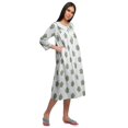 thumbnail image 3 of Moomaya Chemise de Nuit d'Allaitement en Coton Imprimée pour Femmes, 3 of 6