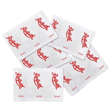 Red Path Sugar Sachets Portionnés 3,5 g (2 000 par Boîte) - Fabriqué au Canada