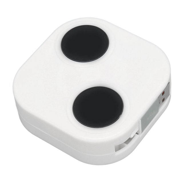 3 in 1 Charging Cable Roll, 3.3ft White Phone Holder Retractable USB for Mobile Phones