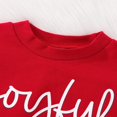 thumbnail image 4 of Kid Christmas Sets Long Sleeve  Neck Christmas Letters Shirt Bell-Bottoms Trousers, 4 of 6