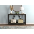 thumbnail image 3 of Table D'Entrée Console, Table D'Appoint-52po Gris Foncé avec 1 Étagère pour Salon, 3 of 4