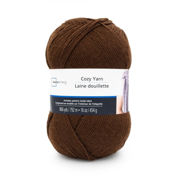 Fil Mainstays Cozy Acrylique Moyen 1 Pelote, 454g / 792m