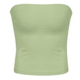 thumbnail image 5 of Weiqiqre Spring+Tops+for+Women Strapless Crop Tops Basic Backless Sleeveless Bandeau Going Out Cute 2025 Summer Clothes, 5 of 5