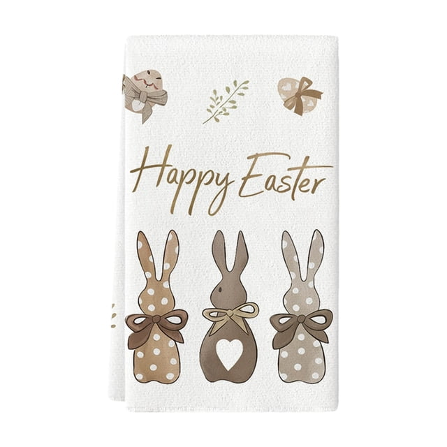 Easter Polyester Platter Towel Kitchen Rag Easter Towel