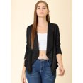 thumbnail image 2 of INSPIRE CHIC Veste en Faux Suède pour Femme à Manches Longues, devant Drapé, Vestes de Moto, 2 of 6