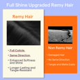 thumbnail image 4 of Full Shine Black Clip in Hair Extensions 24 Inch Remy Hair Extensions Clip in Human Hair Jet Black Natural Hair Clip in Extensions for Long Hair Black Hair Extensions 7 Pieces, 4 of 9