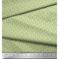 thumbnail image 3 of Soimoi Poly Georgette Fabric Leaves & Peach Fruit Small Print Fabric by Yard 52 Inch Wide, 3 of 3