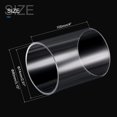 thumbnail image 2 of Unique Bargains 74mm ID 80mm OD 100mm  Clear Acrylic Pipe Rigid Round Tube for Lighting, Models, Plumbing, Crafts, 2 of 6