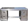 thumbnail image 1 of Nauticalmart Deco Aviator Writing Desk - Aluminium Table Mid Century Industrial Furniture, 1 of 5