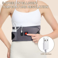 thumbnail image 4 of Heated Lumbar Belt, Graphene Electric Heating Belt, Back Heating Pad With 3 Temperature Levels, Against Back Pain & Sciatica, 4 of 5