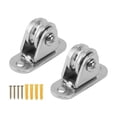 thumbnail image 2 of Stainless Steel Small Pulley Block Silent Pulley for DIY Equipment Wire Rope Rail Sliding Gate, Effortless , Noiseless, 176 Lb Load Capacity, 2 of 8