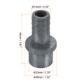 thumbnail image 2 of Unique Bargains UPVC Reducer Pipe Fitting 20mm OD 15mm Barbed, 8 Pack Straight Coupling Adapter Connector, Grey, 2 of 5