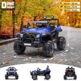 thumbnail image 3 of VOLTZ TOYS Jeep with Angry Face Grill 12V Kids Ride On Car Toy with Open Doors, Realistic Lights and Remote Control - Blue, 3 of 6