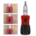 thumbnail image 4 of Riforla Multi-bit Adjustable Ratchet Small Stubby Screwdriver Screwdriver Multicolor, 4 of 6