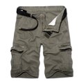 thumbnail image 1 of Mens Shorts Men Casual Solid Fashion Zipper Button Pockets Cropped Cargo Shorts, 1 of 1