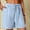 Blue, variant on Summer Savings Clearance! Women’s Cotton Linen Solid Color Comfortable Elastic Wide Leg Casual Shorts, Summer Beachwear, Vacation, Lounge and Everyday Shorts Clearance Sales Today Deals Prime