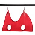 thumbnail image 1 of Pet Grooming Hammock, Sling With 2 Hooks Breathable For Bathing Cleaning Teeth Trimming NailBlack M, 1 of 8