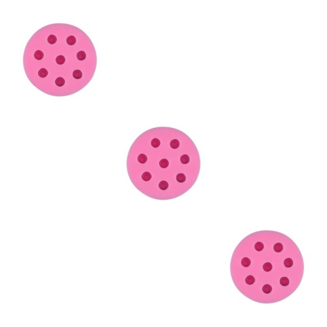 kurtrusly DIY Silicone Fondant Mold Blueberry Raspberry Strawberry Simulation Fruit Cake Chocolate Biscuit Candle Mould Decor Pink/Type B 3Set
