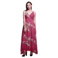 thumbnail image 1 of Bimba Robe de Plage Bohème Longue Sans Manches à Bretelles Imprimée Oiseaux pour Femmes - Grand, 1 of 1