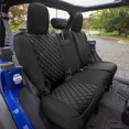 thumbnail image 2 of FH Group Neoprene Custom Soft Fit Seat Covers for 2018-2021 Jeep Wrangler JL 4DR Rear Set, 2 of 6