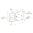thumbnail image 5 of Commode Moderne à 5 Tiroirs en Métal et Bois en Bouleau, 5 of 5