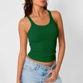 thumbnail image 4 of ohmzyzo Womens Workout Tank Tops V Neck Racerback Going Out Crop 2025 Trendy Top Summer Sleeveless Ribbed Camisole, 4 of 8