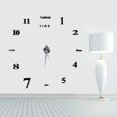 thumbnail image 4 of Fosa Modern Large DIY Wall Clock 3D Black Number Sticker Home Office Decor Watch US,3D Wall Clock Sticker,DIY Number Wall Decoration, 4 of 4