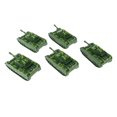 thumbnail image 1 of MERIGLARE 5Pieces Military Tank Model 12cm for Sand Table Decoration Kids Toys, 1 of 9