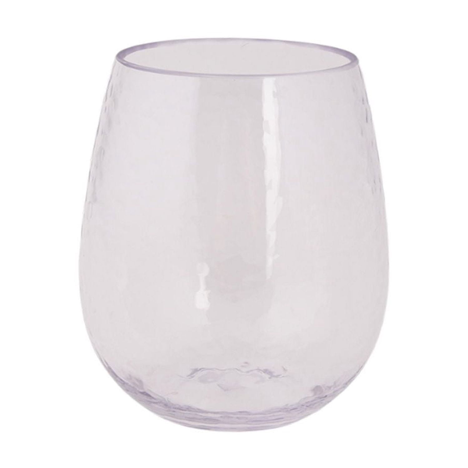 Hometrends Clear Acrylic Stemless Wine Glass, 17.53oz 1pc