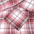 thumbnail image 2 of Hitime Queen Size 4-Piece Christmas Sheet Set - Ultra Soft & Breathable Polyester Bed Sheets, All Season Cooling Bedding with Deep Pockets, Wrinkle & Fade Resistant (Christmas Plaid), 2 of 8