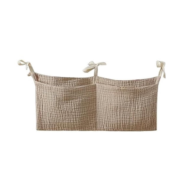 Yhmxh Closet Organizers and Storage Cotton Baby Crib Storage Bag Hanging Bag Storage Bedside Storage Bag Hanging Rack