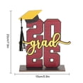thumbnail image 3 of 2026 Graduation Season Wooden Tabletop Holiday Decorative Ornament Graduation Season Gift, 3 of 7