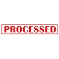 thumbnail image 1 of Printtoo Processed Self Inking Rubber Stamp Pre-Inked Office Stamp- Home Office Business Stationery, Red- 42 x 9 mm, 1 of 7