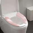 thumbnail image 4 of Liquidation des Offres du Jour! Coussin de Siège de Toilette Épaissi Deux Pièces Adhésif Imperméable Housse de Siège de Toilette Lavable Coussin de Siège de Toilette Réutilisable, 4 of 6