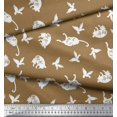 thumbnail image 2 of Soimoi Rayon Crepe Fabric Bird & Cat Animal Print Sewing Fabric Yard 46 Inch Wide, 2 of 3