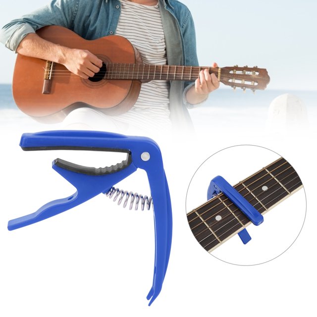 Herwey Capo Guitare, Coussin Protecteur en Silicone Capos à Ressorts pour Instrument à Cordes